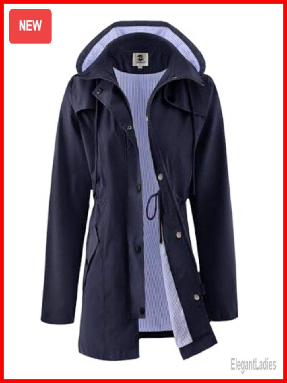 SaphiRose Women's Waterproof Rain Jacket with Hood